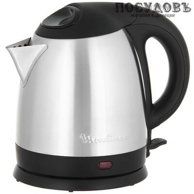 Moulinex Subito mini BY430DRU электрочайник, 1500 Вт, 1500 мл, сталь нержавеющая, цвет черный