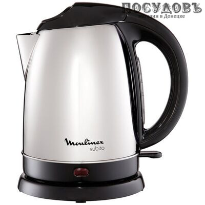 Moulinex Subito BY530F30 электрочайник, 2400 Вт, 1700 мл, сталь нержавеющая