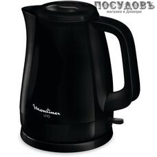 Moulinex Uno BY150810 электрочайник, 2400 Вт, 1500 мл, пластик, цвет черный