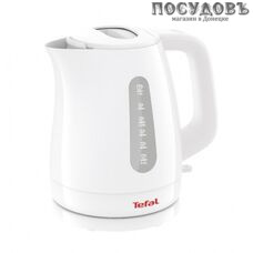 Tefal Delfini KO172130 электрочайник, 2400 Вт, 1800 мл, пластик, цвет белый