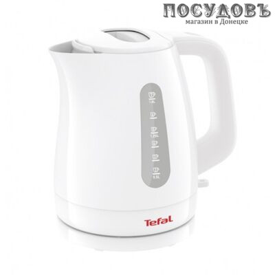 Tefal Delfini KO172130 электрочайник, 2400 Вт, 1800 мл, пластик, цвет белый
