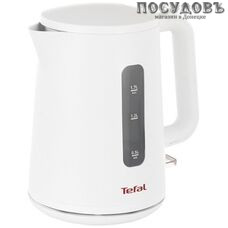 Tefal Element KO200130 электрочайник, 2400 Вт, 1700 мл, пластик, цвет белый
