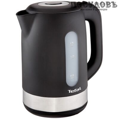 Tefal KO330830 электрочайник, 2400 Вт, 1700 мл, пластик, цвет черный