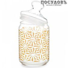 Luminarc Sofya Gold P7798 банка для хранения со стеклянной крышкой, 1000 мл, стекло 1 шт.