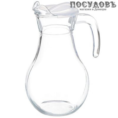 Pasabahce Bistro 43944SLB, кувшин с крышкой, Ø82×213 мм 1000 мл, материал стекло, Россия 2 пр.
