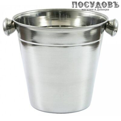KING Hoff KH-1241 ведёрко для льда, Ø140×130 мм, сталь нержавеющая