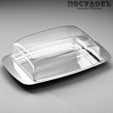 Webber BE-0450 масленка из нержавеющей стали с акриловой крышкой, 175×110×50 мм, Россия 2 пр.