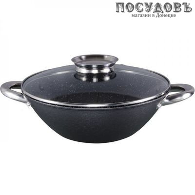 Webber BE-905/30 Казан-вок с крышкой 4,4 л, Ø300 мм, чугун облегченный, литое дно