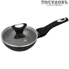 Klausberg KB-7291 сковорода с крышкой Ø160×38 мм, алюминий литой, мраморное антипригарное покрытие 2 пр.