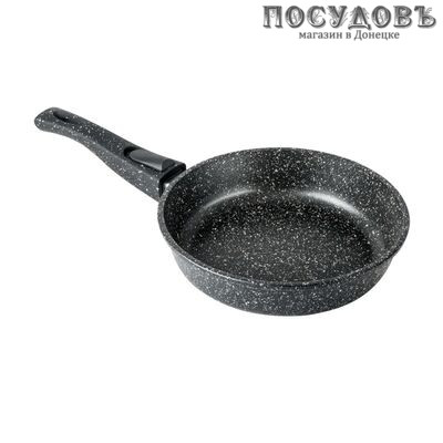 Горница Гранит с2453аг сковорода Ø240×65 мм, алюминий литой, гранитное покрытие Pfluon, съемная ручка