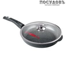 Горница Гранит с2613аг сковорода с крышкой Ø260×55 мм, алюминий литой, гранитное покрытие Pfluon, съемная ручка