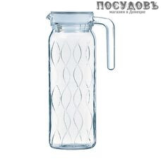 Luminarc Dona Wave Q4010, кувшин с крышкой 1000 мл, стекло упрочненное