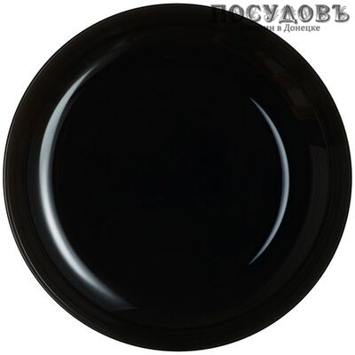 Luminarc Friends time Black P6361 блюдо, стекло упрочненное, цвет черный, Ø210 мм
