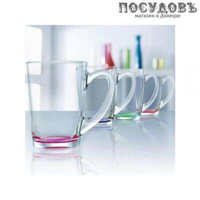 Luminarc New Morning J5974/N1579 кружка, 320 мл, стекло упрочненное, цветное дно, без упаковки 1 шт.