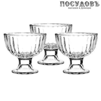 Pasabahce Ice Ville 51018 креманки в наборе, стекло, 330 мл, в упаковке 3 шт.