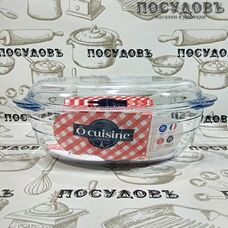 O Cuisine 459AC00/1043 гусятница с крышкой, стекло жаропрочное, 330×200×130 мм, 3+1 л, Франция, 2 пр.