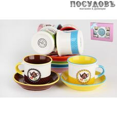 Коралл Магия кофе RX-N17351 набор кофейный, фарфор, в подарочной упаковке 12 пр.
