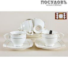 Коралл Снежная королева CS506707-A набор кофейный, керамика, в подарочной упаковке 12 пр.