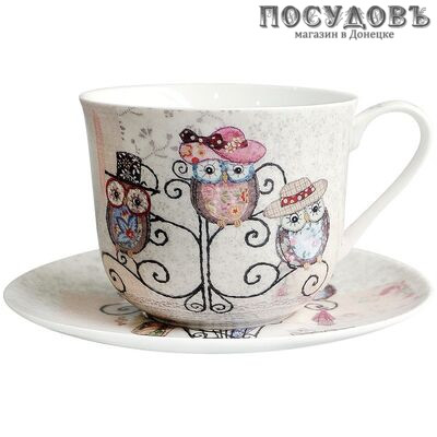 Коралл B0940-A07011 чайная пара, фарфор, в подарочной упаковке 2 пр.