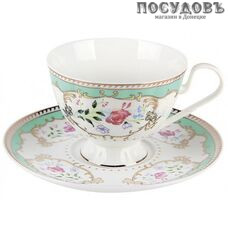 Коралл Восторг Z003-1-406(1/2) чайная пара, фарфор, в подарочной упаковке 2 пр.