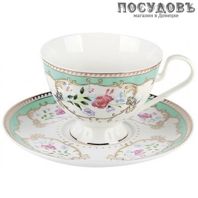 Коралл Восторг Z003-1-406(1/2) чайная пара, фарфор, в подарочной упаковке 2 пр.