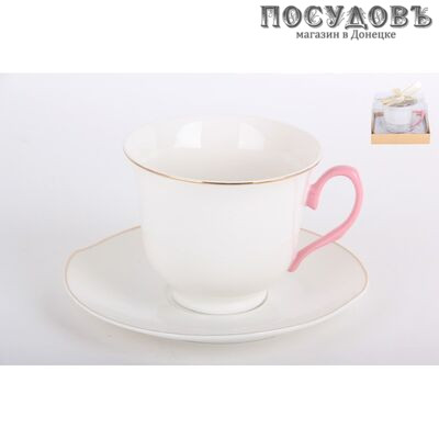 Коралл Лори 28492 чайная пара, фарфор, в подарочной упаковке 2 пр.