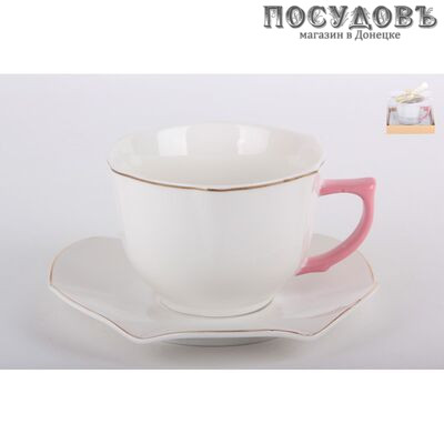 Коралл Лори 28493 чайная пара, фарфор, в подарочной упаковке 2 пр.