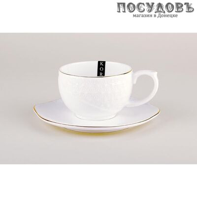 Коралл Снежная королева CS508610-A чайная пара, керамика, в подарочной упаковке 2 пр.