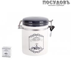 Коралл Sweet home ZFC039-32 банка для хранения с крышкой, 700 мл, доломит, в упаковке 2 пр.
