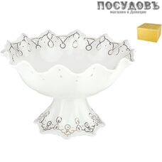 Коралл Клеопатра Y-13BP-DM+FOOT блюдо на ножке, фарфор, Ø330 мм, в упаковке 1 шт.
