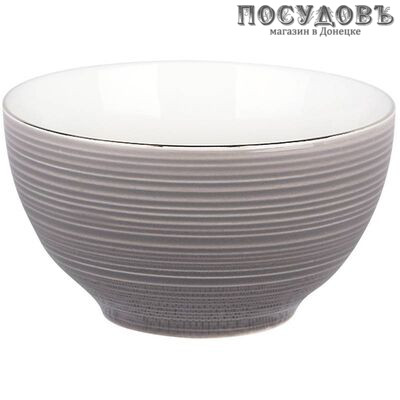 Коралл Стайл голд/кофейный KRJYB158-B салатник, Ø115×60 мм, 400 мл, фарфор