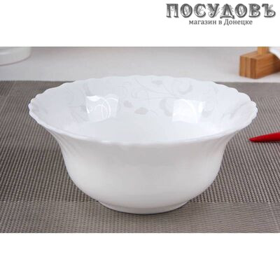 Коралл Арабеска LHW50-130313 салатник, Ø125×55 мм, 300 мл, стеклокерамика