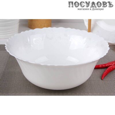Коралл Арабеска LHW80-130313 салатник, Ø200×80 мм, 1200 мл, стеклокерамика