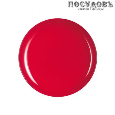 Luminarc Arty Red N2497 тарелка обеденная, стекло упрочненное, Ø250 мм, Франция 1 шт.