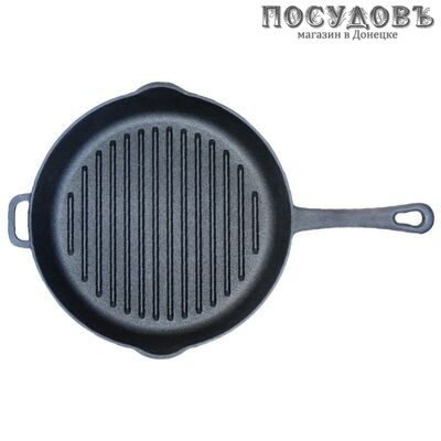 Биол 1126 сковорода-гриль Ø260×55 мм, чугун литой, литая ручка