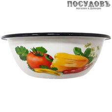 КМК Осенний урожай 40304-072/5 миска, сталь эмалированная, 1,0 л, белый