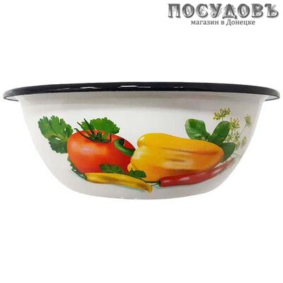 КМК Осенний урожай 40304-072/5 миска, сталь эмалированная, 1,0 л, белый