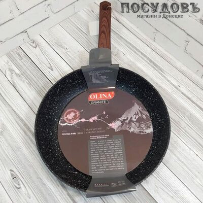 Olina Sakura 150-26 сковорода без крышки Ø200 мм, алюминий литой, мраморное покрытие BioEcoLon