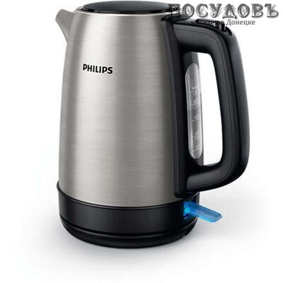 Philips HD9350/91 электрочайник, 2200 Вт, 1700 мл, сталь нержавеющая