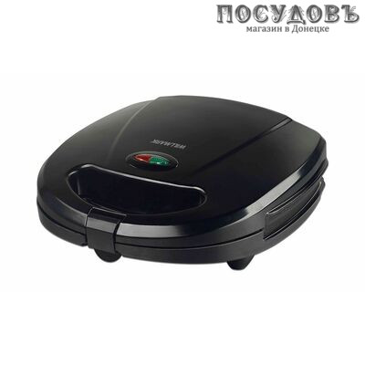 WillMark SM-480 мультипекарь 3 в 1, 800 Вт, 3 вида сменных пластин, цвет черный