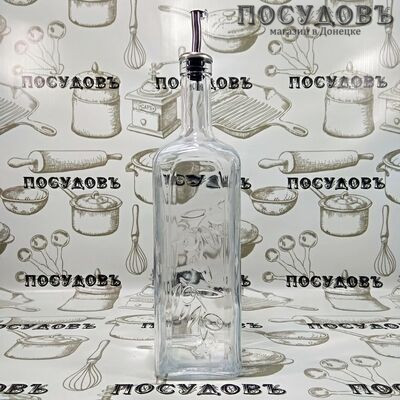 Pasabahce HomeMade 80230 бутылка с пробкой-дозатором, стекло, 330×80×80 мм, 1000 мл 2 пр.