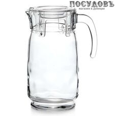 Pasabahce "Aquatic" 43324SLB прозрачный, кувшин с крышкой объемом 2 000 мл, материал стекло, Россия 1 шт