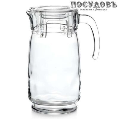 Pasabahce "Aquatic" 43324SLB прозрачный, кувшин с крышкой объемом 2 000 мл, материал стекло, Россия 1 шт