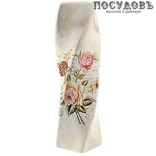 Коралл Нежные цветы BT16342-3C-O, ваза, 90×90×298 мм, керамика