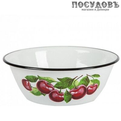 КМК 40304-102/5 миска, сталь эмалированная, 2,0 л, Ø220×60 мм, белый