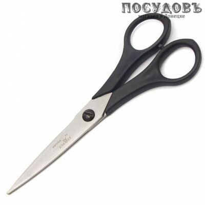 Kramet Н-088 ножницы, сталь нержавеющая 40×13, 160 мм, цвет черный, на блистере 1 шт.