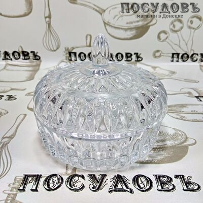 Kaven М70778 сахарница с крышкой, 225 мл, стекло, Иран, в упаковке 2 пр.