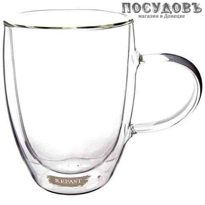 Repast Double Wall DC8035H кружка с двойной стенкой, 350 мл, стекло термостойкое