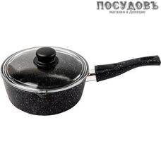 Горница кш1813аг Гранит ковш с крышкой 1,5 л алюминий литой, гранитное покрытие, съемная ручка