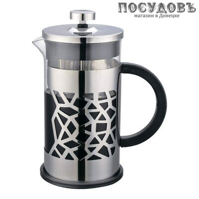 ZEIDAN Z-4235 френч-пресс, стекло термостойкое, сталь нержавеющая, 350 мл